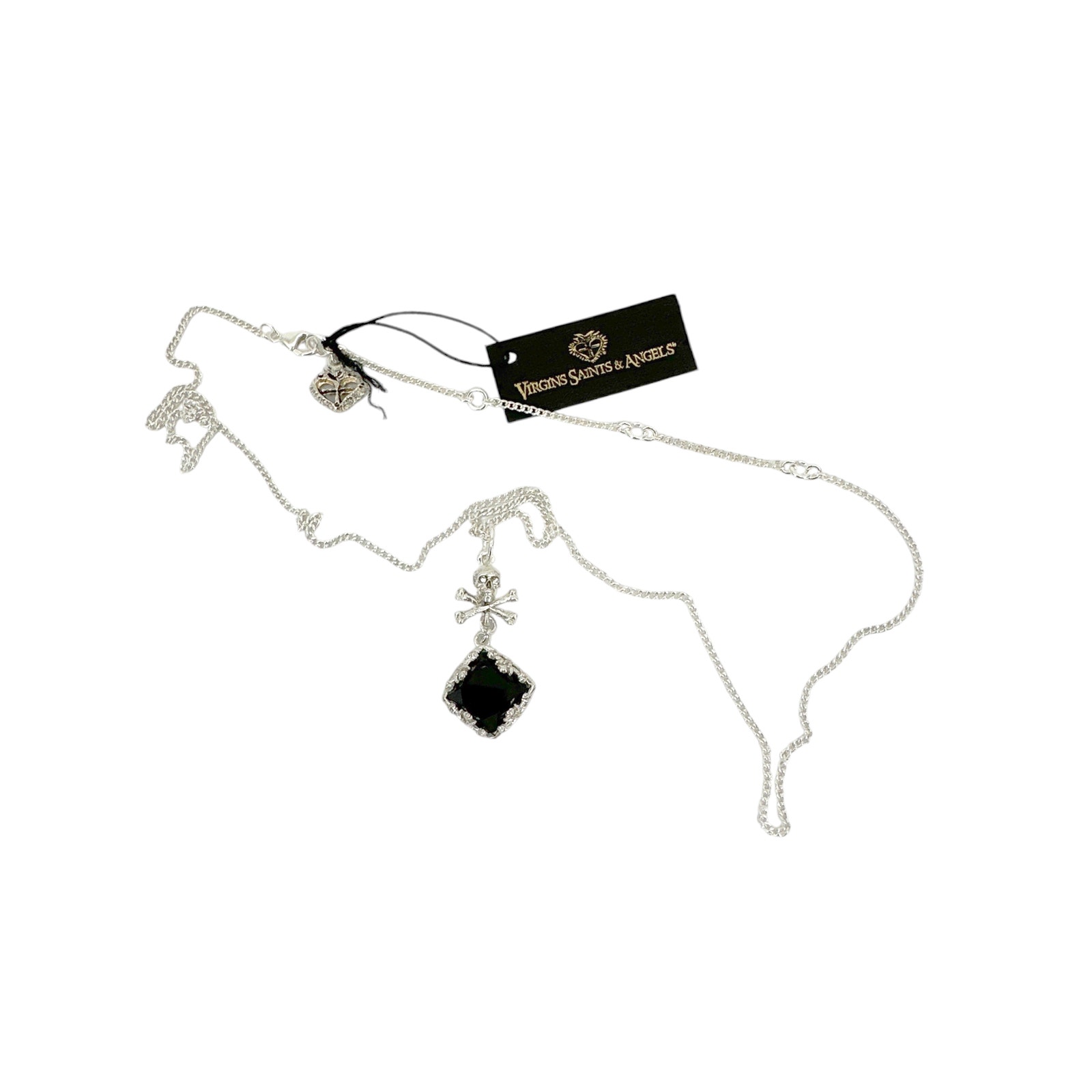 Virgins Saints & Angels Vsa Skull Treasure Charm Necklace Chain In Silver — image 7 of 8